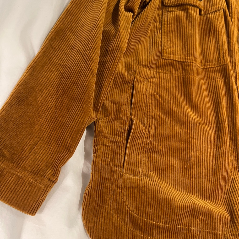 Madewell Corduroy Shirt Jacket in Camel / Rust Womens Medium - Picture 4 of 12